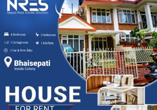 House for rent inside colony- 1.50 lakh per month