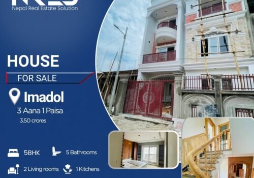 3 aana 1 paisa land in Imadol, Lalitpur- 3.50 crores