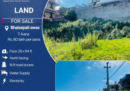 7 aana land for sale in Bhaisepati awas, Lalitpur