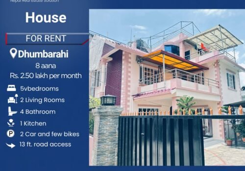 House for rent in Dhumbarahi, Kathmandu- 2.50 lakh per month