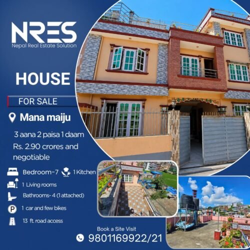 House for sale in manamaiju