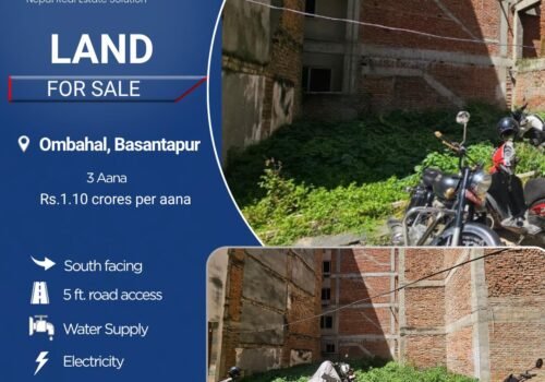 3 aana land for sale in Ombahal, Basantapur