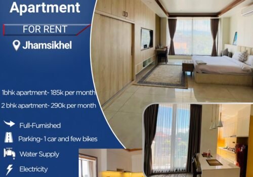 Apartment for rent in Jhamsikhel area- 1bhk, 2bhk- Fully furnished