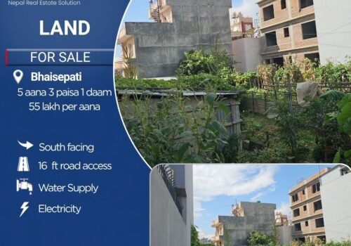 5 aana 3 paisa 1 daam land for sale in Bhaisepati 2nd awas, Fulbari marg