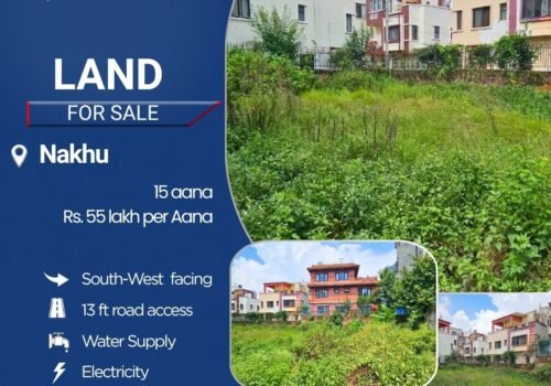 15 aana land for sale in Nakhu, Lalitpur