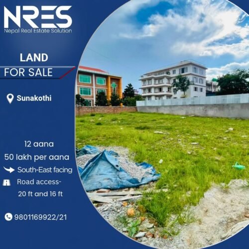 Land for sale in sunakothi
