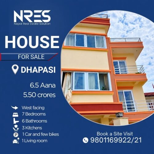 HOUSE FOR SALE IN DHAPASI KATHMANDU
